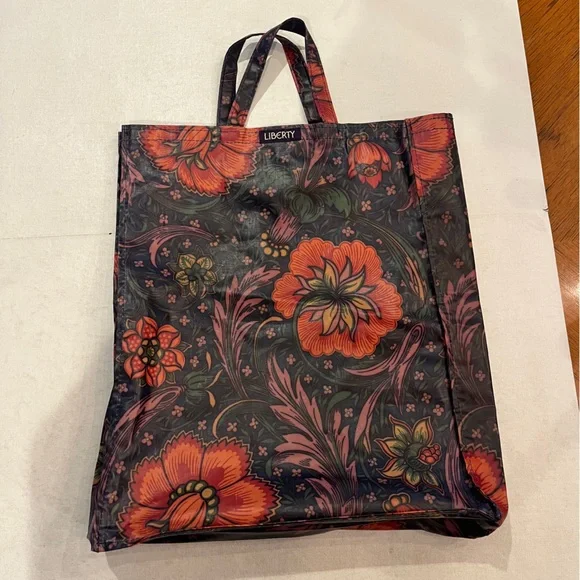 Liberty bold floral vintage style Tote Bag. Large Romantic print. - Picture 1 of 10